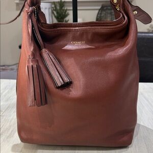 Y2K Coach XL Women's Hobo Bag - Rich Brown Leather